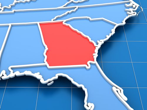 The Opioid Crisis in Georgia - Georgia on united states map
