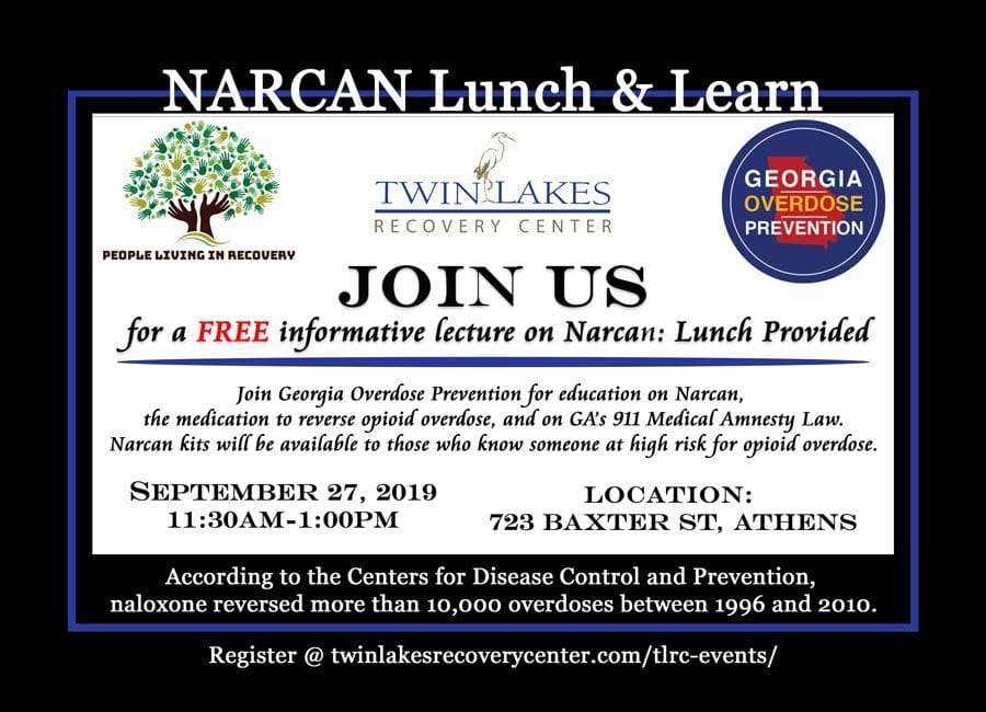 Narcan Lunch & Learn - Twin Lakes Recovery Center