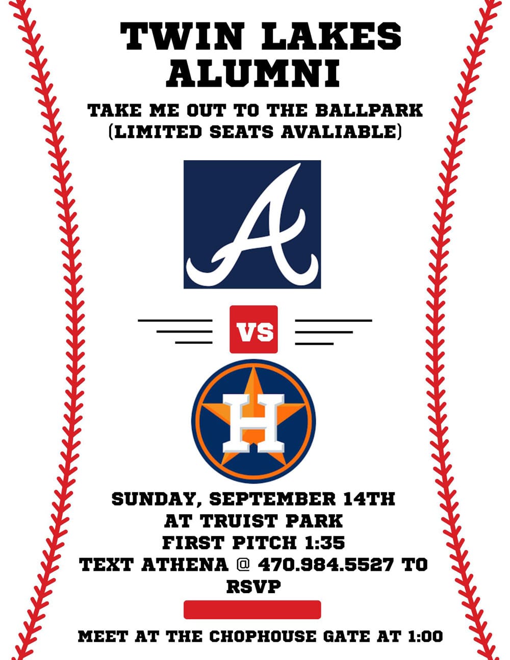 Take me out to the ballpark alumni event