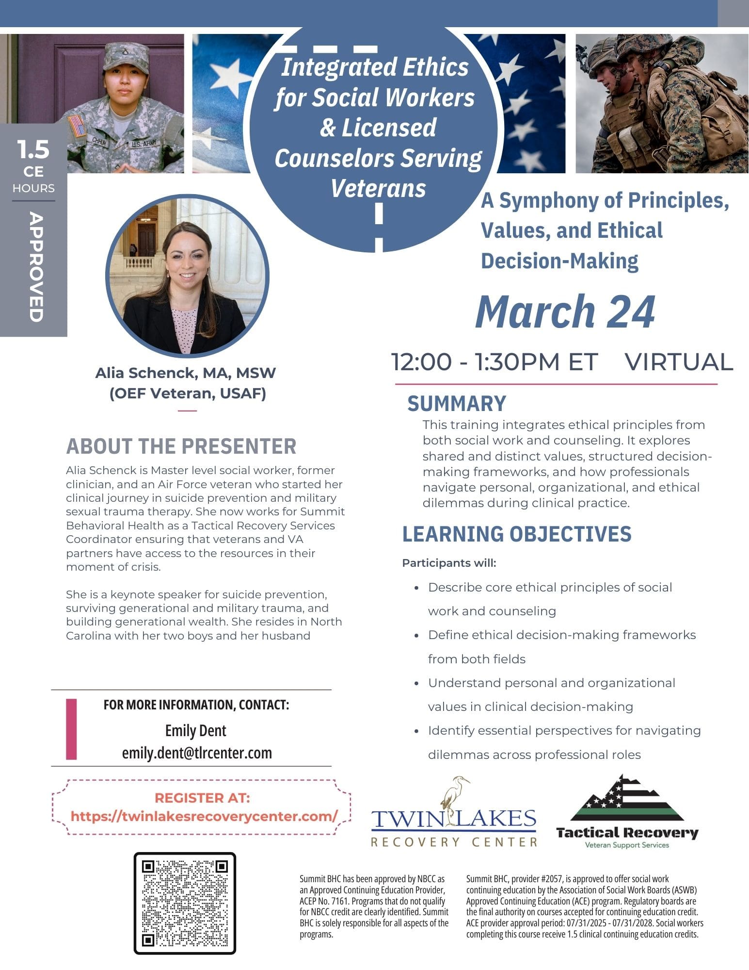 Ethics Training for Social Workers & Licensed Counselors Serving Veterans