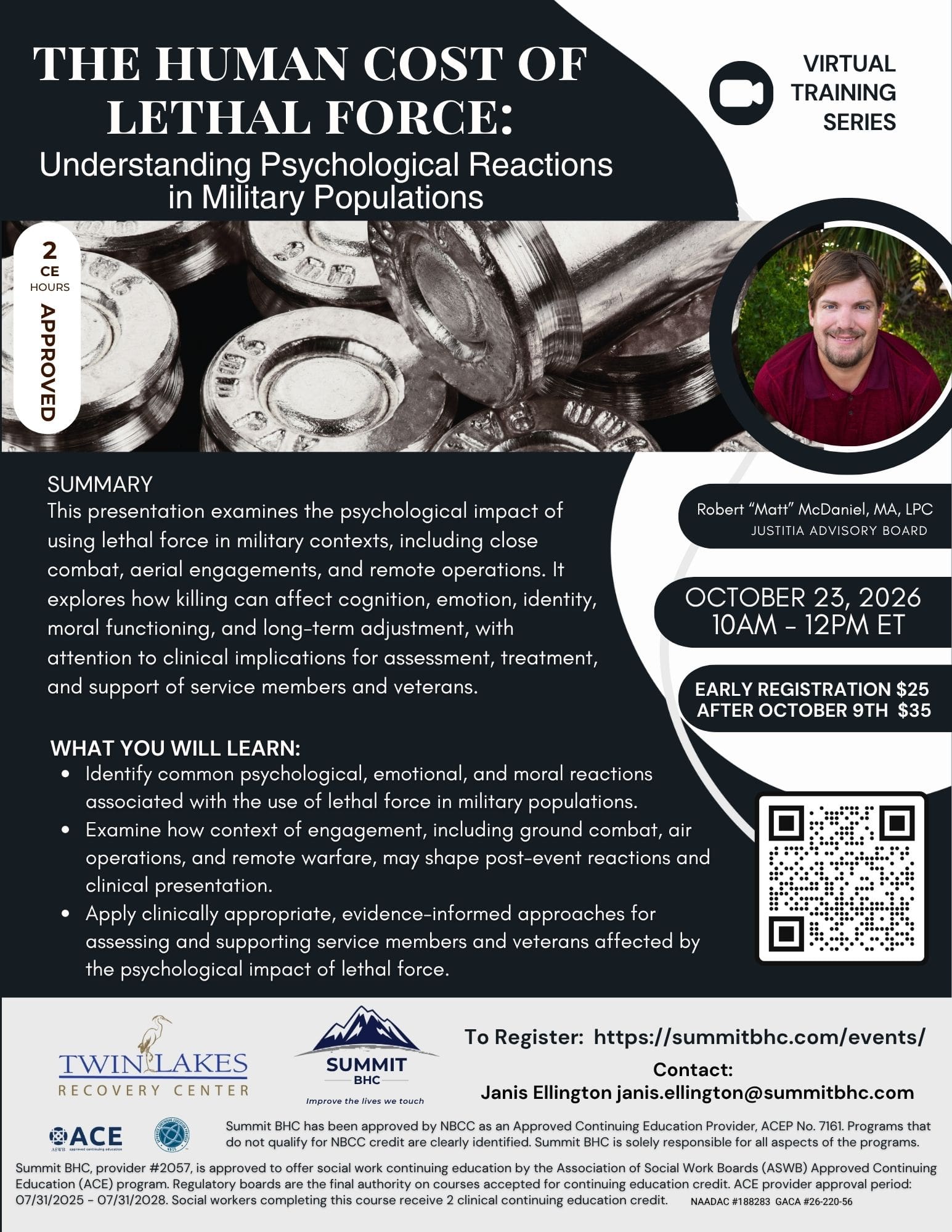 Ethics Training for Social Workers & Licensed Counselors Serving Veterans