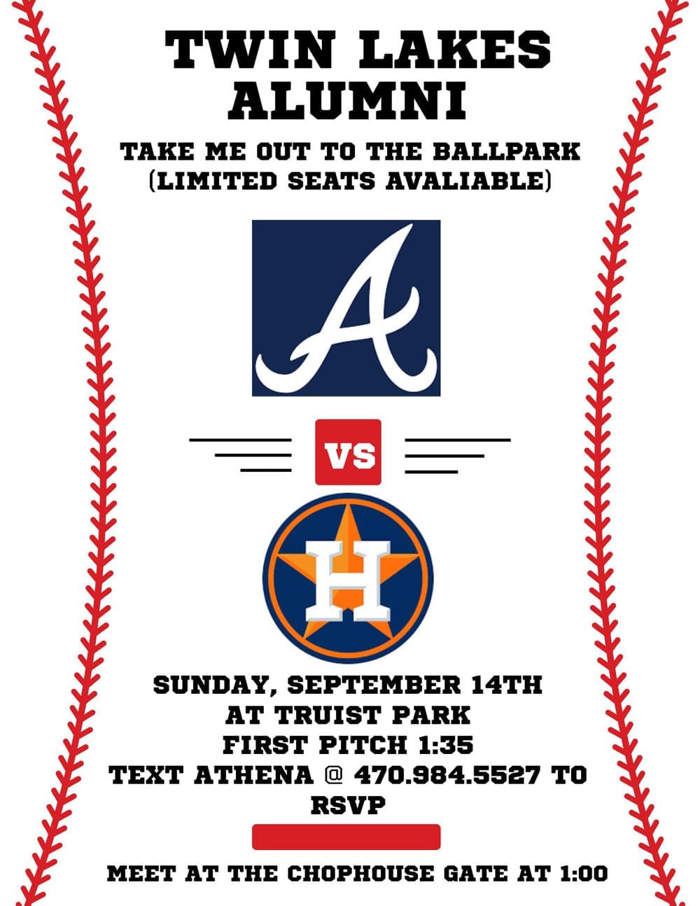 alumni event - baseball outing