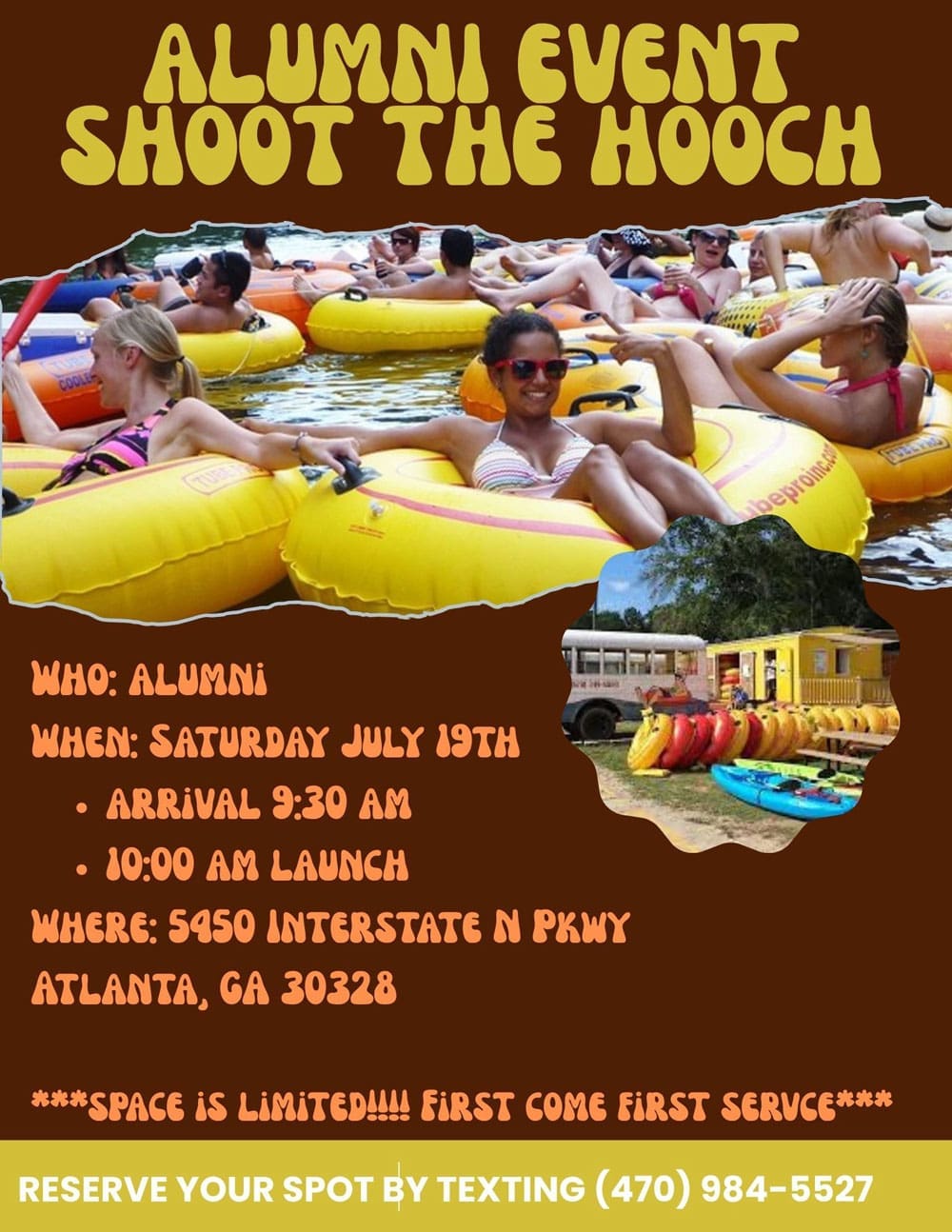 alumni event - tubing