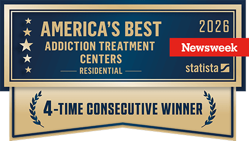 For the 4th consecutive year, Twin Lakes has been awarded America's Best Addiction Treatment Centers Residential 20216, by Newsweek